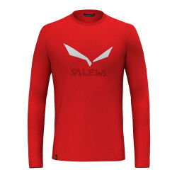 Koszulka techniczna Salewa Solidlogo Dry Long Sleeve Tee Flame 2025