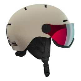 Kask narciarski dziecięcy Salomon Orka Visor Rainy Day / Flash Red S2 2027
