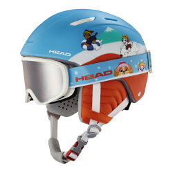 Kask i gogle narciarskie dziecięce Head Mojo Set Paw Blue 2025