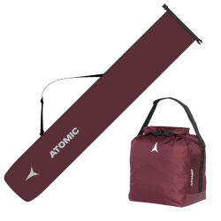 Zestaw pokrowiec/ torba na narty + pokrowiec/plecak na buty Atomic A Bag Maroon 2025