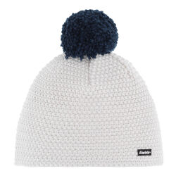 Czapka narciarska Eisbar Jamie Pompon White Dark Cobalt 2025