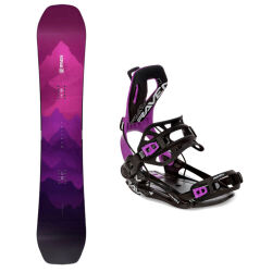 Zestaw Snowboardowy Raven Destiny  + Raven Fastec FT360 Black Fuschsia 2025