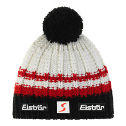 Czapka Eisbar Kova Pompon MU SP Black Red White 2024