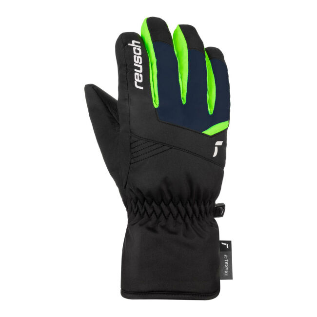 Rękawice narciarskie młodzieżowe Reusch Bennet R-Tex XT Junior Black Green 2025