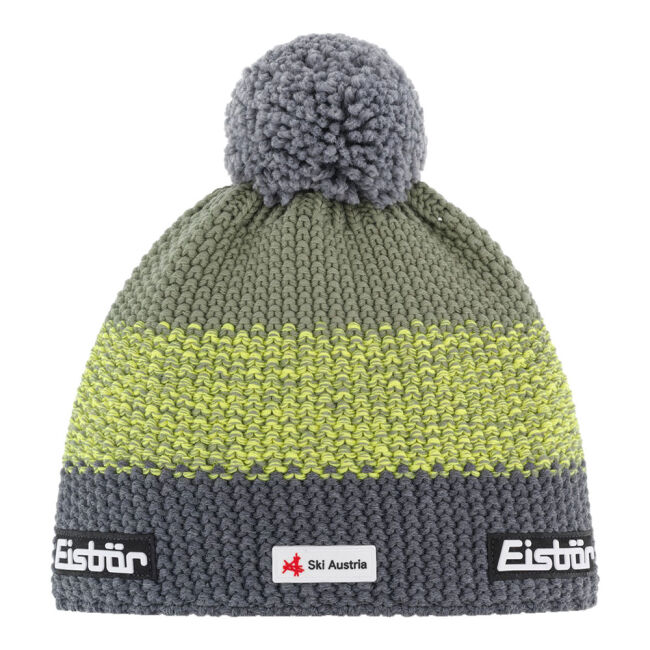 Czapka dziecięca Eisbar Star Pompon Ska Kids Anthracite Yellow Misty Forest 2025