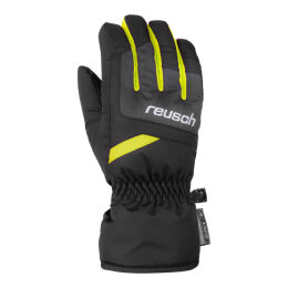 Rękawice narciarskie młodzieżowe Reusch Bennet R-Tex XT Junior Black Melange Safety Yellow 2023