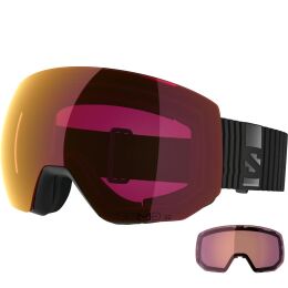 Gogle narciarskie snowboardowe Salomon Radium Pro Sigma Black Poppy Red S2 + dodatkowa szyba S1 2026