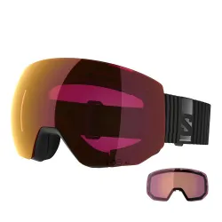 Gogle narciarskie snowboardowe Salomon Radium Pro Sigma Black Poppy Red S2 + dodatkowa szyba S1 2026