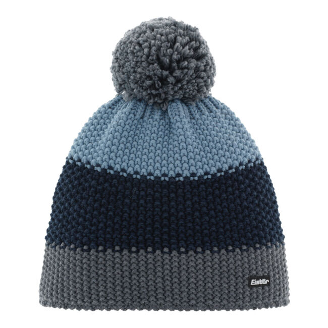 Czapka dziecięca Eisbar Star Pompon Kids Grey Night Steel Blue 2024