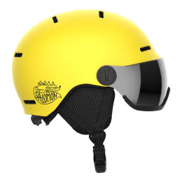 Kask narciarski dziecięcy Salomon Orka Visor Vibrant Yellow / Flash Silver S2 2026