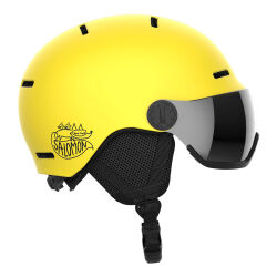 Kask narciarski dziecięcy Salomon Orka Visor Vibrant Yellow / Flash Silver S2 2026
