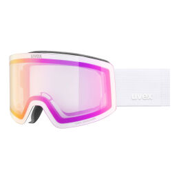 Gogle narciarskie Uvex Provoqe V White Matt / Mirror Pink OTG S0-S2 z fotochromem 2026