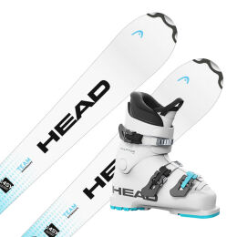 Zestaw zjazdowy dziecięcy Head Supershape Team Easy JRS +  Head Raptor 40 JR 2025