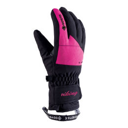 Rękawice narciarskie damskie Viking Sherpa GTX Lady Black Pink 2024