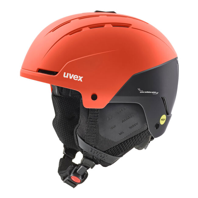 Kask narciarski Uvex Stance Mips Fierce Red Black Mat 2025