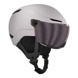 Kask narciarski dziecięcy Atomic Revent Visor Jr Concrete / Silver Flash S3 2027