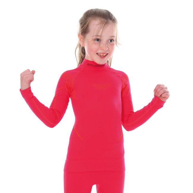 Bluza dziecięca termoaktywna Brubeck Thermo Raspberry 2023