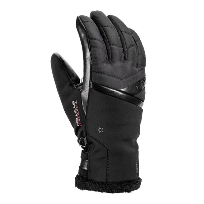 Rękawice narciarskie damskie Leki Snowfox 3D Women Black 2025