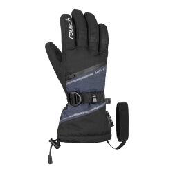 Rękawice narciarskie damskie Reusch Demi R-Tex XT Heating Pocket Black Dress Blue Melange 