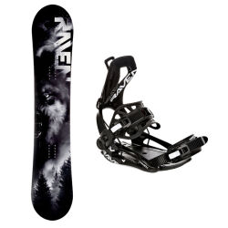 Zestaw Snowboardowy Raven Lupus + Raven Fastec FTM450 Black 2025