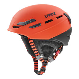 Kask narciarski skiturowy Uvex  P. 8000 Tout Fierce Red Black Mat 2023