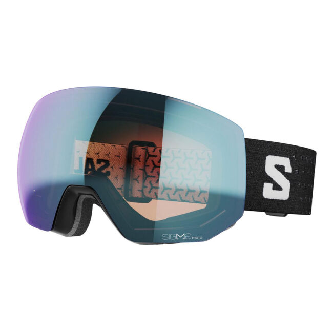 Gogle narciarskie snowboardowe Salomon Radium Pro Black Sigma Photo Sky Blue OTG z fotochromem 2023