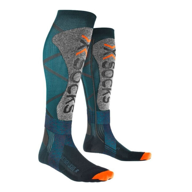 Skarpety narciarskie X-Socks Ski Energizer LT 4.0 Petrol Stone Grey Melange 2024