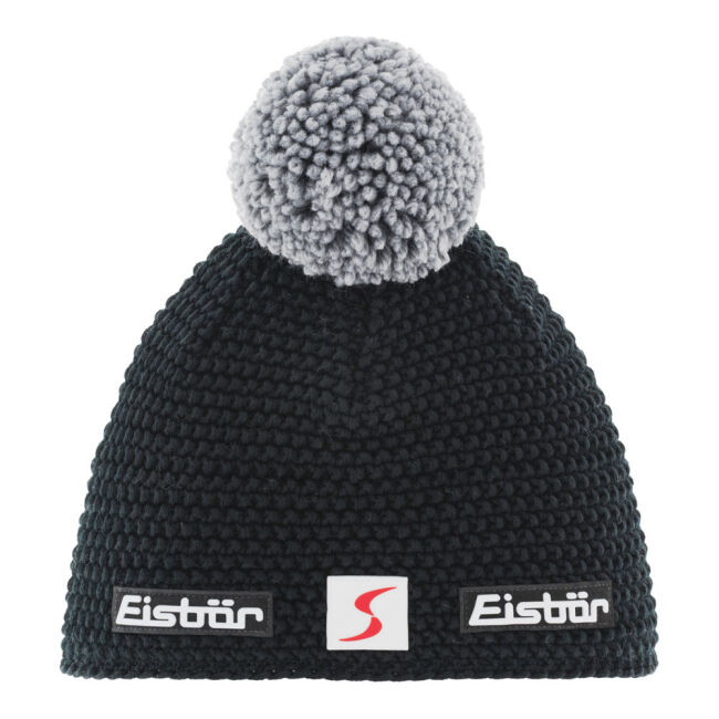 Czapka narciarska Eisbar Jamie Pompon MU SP Black Grey 2024