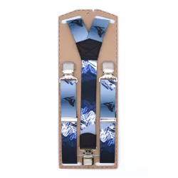 Szelki do spodni narciarskich TopGal Light Blue Ski