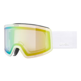 Gogle narciarskie Uvex Provoqe V White Matt / Mirror Green OTG S1-S3 z fotochromem 2026