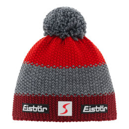 Czapka narciarska Eisbar Star Pompon MU SP Burgund Grey Red