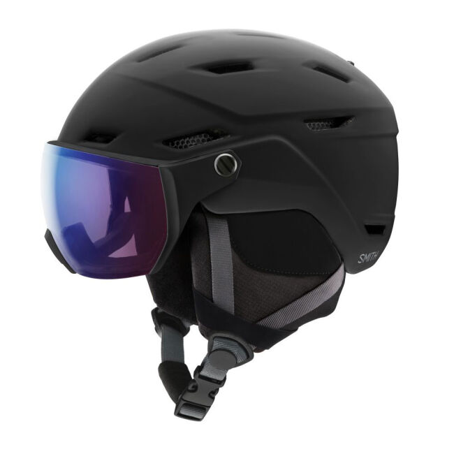 Kask narciarski Smith Survey Matte Black ChromaPop Photochromic Rose Flash 2025