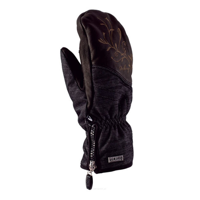 Rękawice narciarskie damskie Viking Salea Mitten Black - Outlet