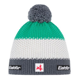 Czapka dziecięca Eisbar Star Pompon SA Kids Anthracite White Green 2026