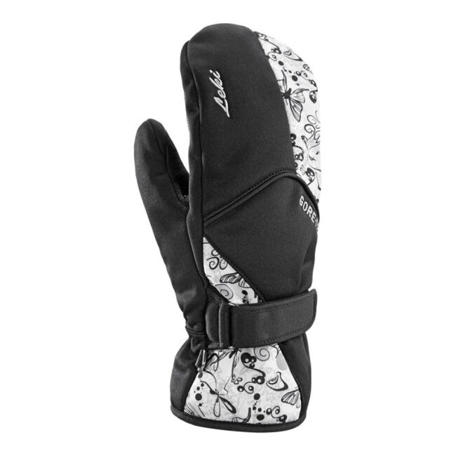 Rękawice narciarskie damskie Leki Butterfly S Black Grey - Outlet