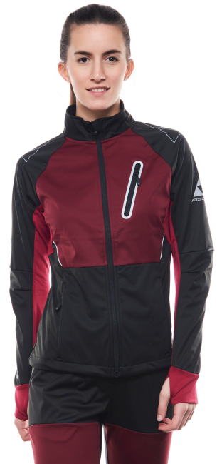 Kurtka Softshell damski Fischer Asarna Black Burgund