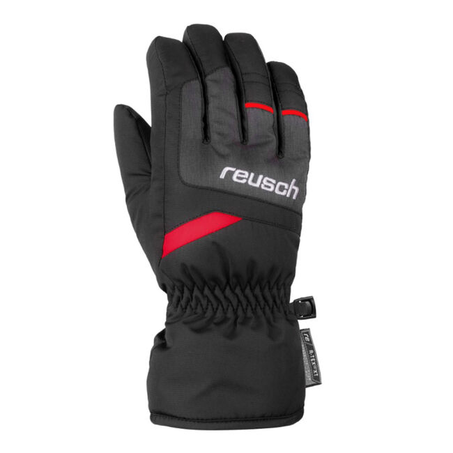 Rękawice narciarskie młodzieżowe Reusch Bennet R-Tex XT Junior Black Melange Fire Red 2024