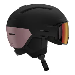 Kask narciarski Salomon Driver Pro Sigma Photo Mips Black Dawn Metal / Poppy Red z fotochromem 2027
