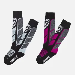Skarpety narciarskie dziecięce Rossignol Jr Thermotech 2 pary Ochrid Pink 2026