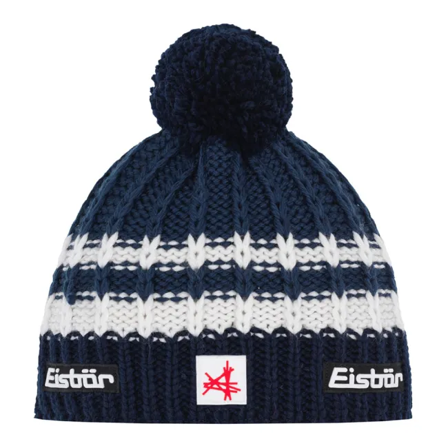Czapka narciarska Eisbar Kova Pompon SA Cobalt White 2026