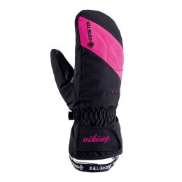 Rękawice narciarskie damskie Viking Sherpa GTX Mitten Black Pink 2025