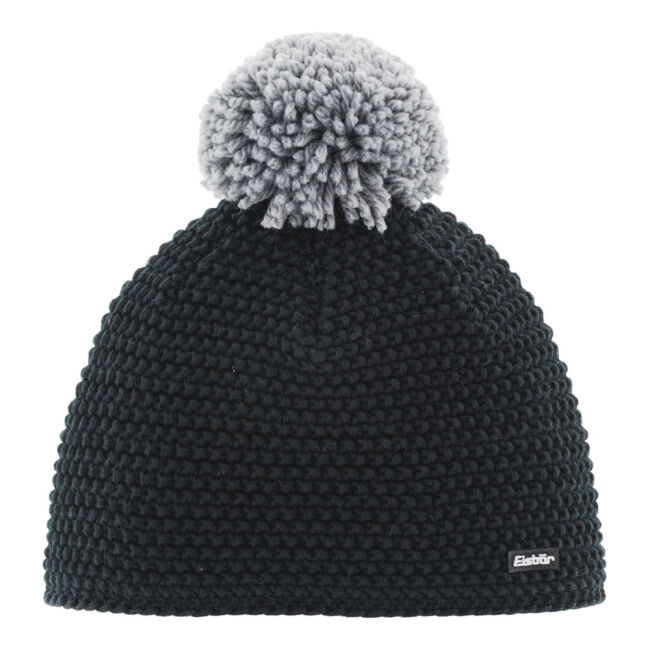 Czapka narciarska Eisbar Jamie Pompon Black Grey 2025