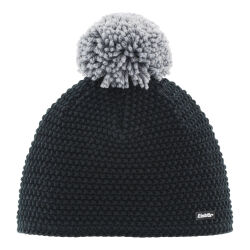 Czapka narciarska Eisbar Jamie Pompon Black Grey 2025