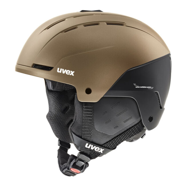 Kask narciarski Uvex Stance Brown Black Mat 2025