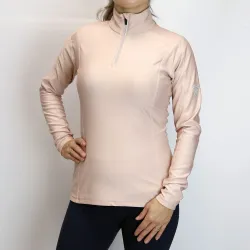 Bluza damska Rossignol W Classique 1/2 Zip Pink - Outlet