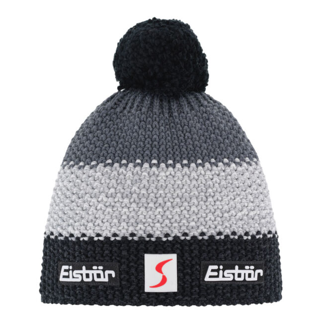 Czapka dziecięca Eisbar Star Pompon SP Kids Black Grey Anthracite 2024