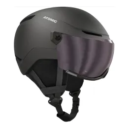 Kask narciarski dziecięcy Atomic Revent Visor Jr Black / Red Flash S2 2027