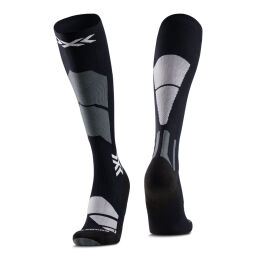 Skarpety narciarskie damskie X-Socks Ski Perform Black White Grey 2026