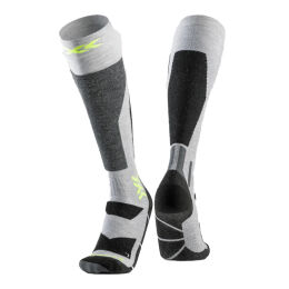 Skarpety snowboardowe X-Socks Snowboard Discover Rhino Grey Canary 2025