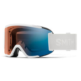 Gogle narciarskie Smith Squad White ChromaPop Pro Photochromic Blue Mirror S1-S3 2025
